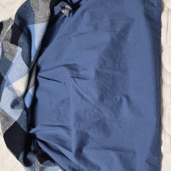 JH Blue And White Plaid Dress With POCKETS Ex Cond Size 4 LINEN & COTTON NWOT - Picture 6 of 7